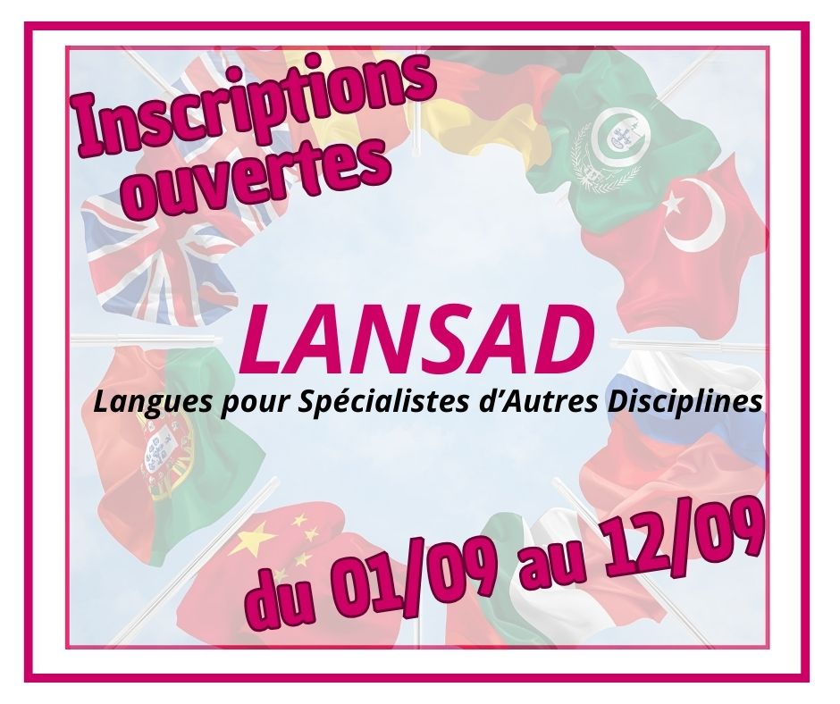 Inscriptions LANSAD